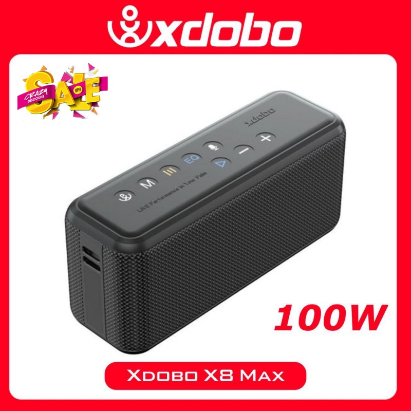 Xdobo X8 MAX ลําโพงบลูทูธไร้สาย 100W BT5.0 TWS 20000mAh แบบพกพา