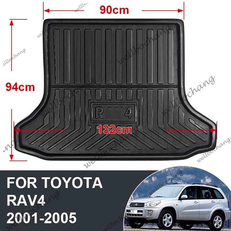 อุปกรณ์เสริม ถาดป้องกันพื้น ด้านหลัง สําหรับ TOYOTA RAV4 BOOT MAT TRUNK 2001 2002 2003 2004 2005