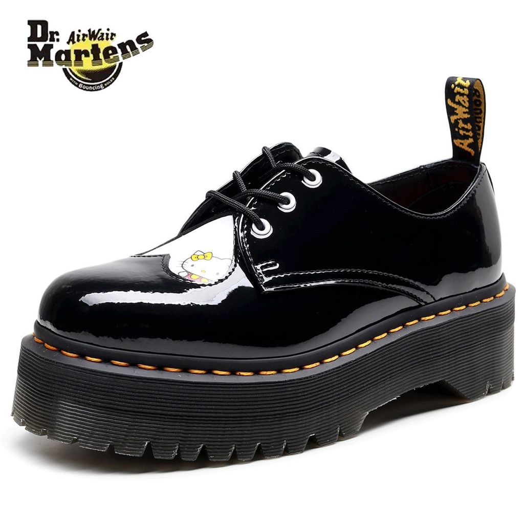 Dr. martens Ladies Martin Shoes Dr. มาร์ติน รองเท้าส้นตึกรองเท้าเพิ่มความสูงหนังแท้