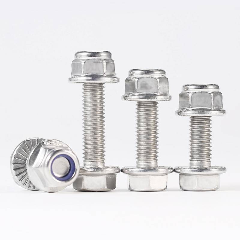 (((M8-M12) ชุดสกรูหน้าแปลน หกเหลี่ยม สเตนเลส 304 พร้อมน็อตสกรู M8M10M12 ราคา ถูกที่สุด ดีลบีเคเค แกลเลอรีภาพที่ 4