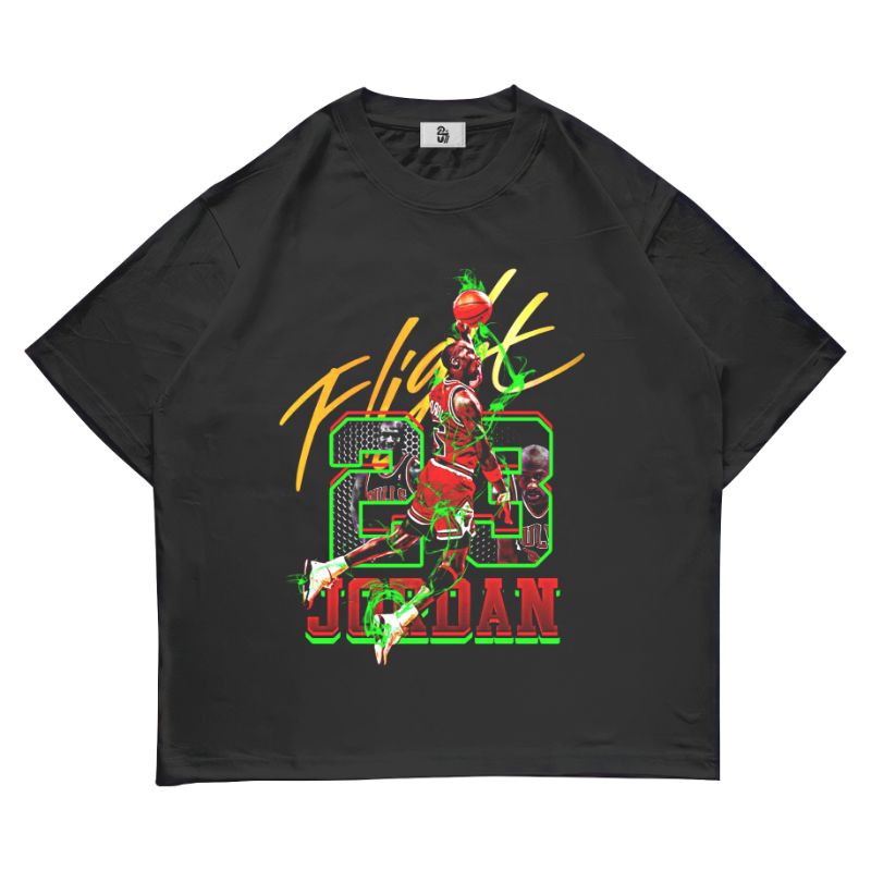 พร้อมส่ง Hitam Umsstore | เสื้อยืดบาสเก็ตบอล Jordan GREEN 3 สีเขียว | เสื้อยืด สีดํา โอเวอร์ไซซ์ 30S