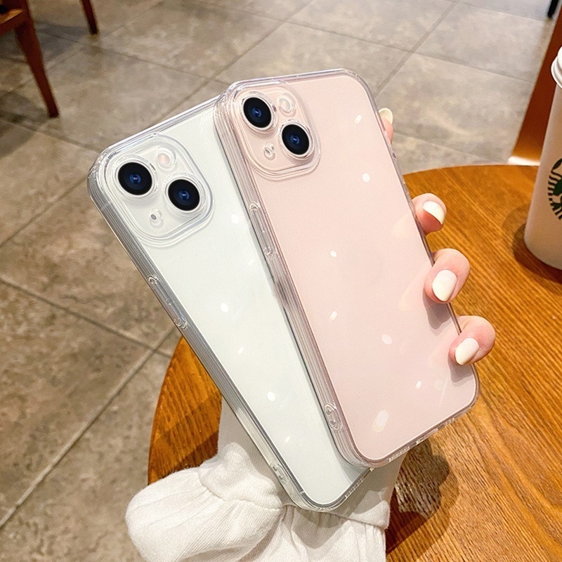 เคสโทรศัพท์มือถือ ซิลิโคน ใส กันกระแทก กันรอยกล้อง สําหรับ iPhone 14 13 11 12 Pro Max 14Plus XR X XS 7 8 Plus