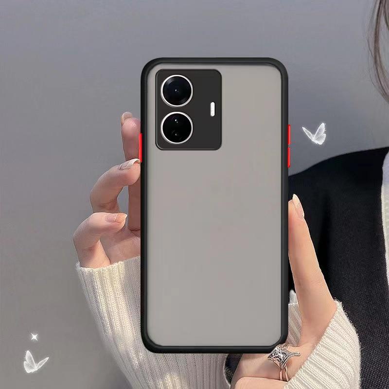 เคสขอบสีผิวด้าน Vivo V40 V40pro V30 V30pro V30e V29 V29e V27 V27pro V25 V23 V23E V21 V20 V19 V17 V15 V11i V9
