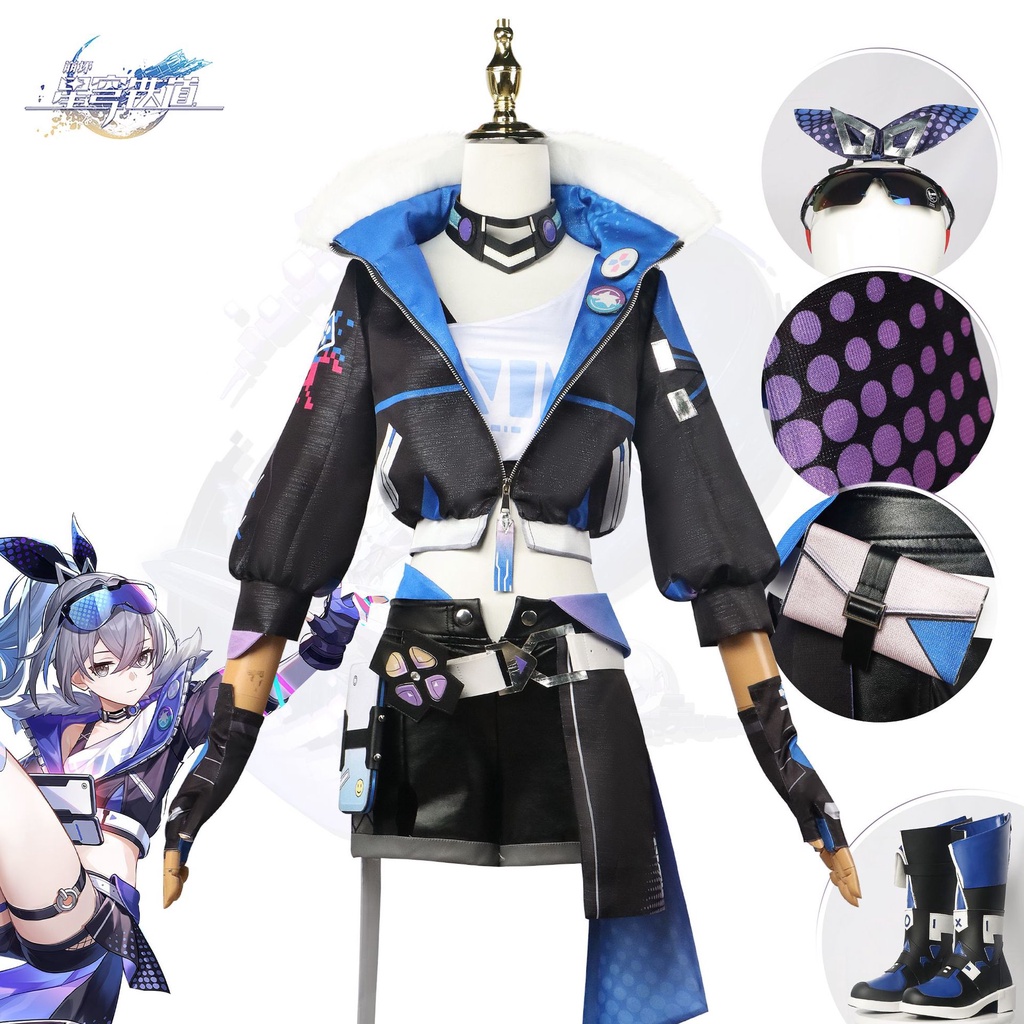 Honkai: Star Rail Silver Wolf คอสเพลย์เสื้อผ้า Honkai: Star Rail Silver Wolf cos เสื้อผ้าอะนิเมะเกมผ