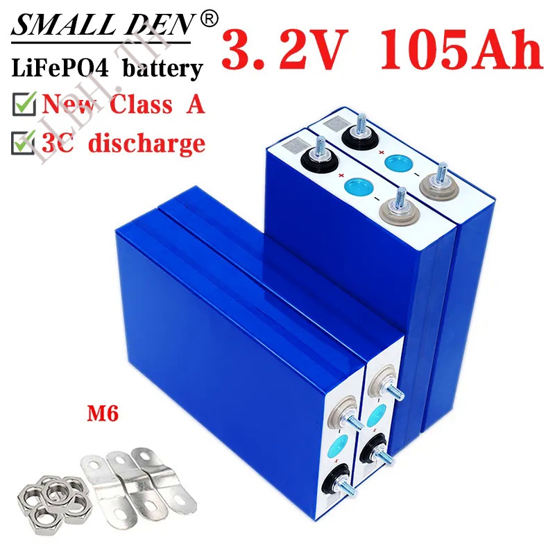 LiFePO4แบตเตอรี่100AH 105ah 3.2V ใหม่คลาส A รอบลึก12V 24V 48V RV EV เรือกอล์ฟรถบ้านพลังงานแสงอาทิตย์