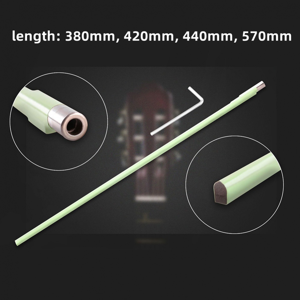 Guitar Truss Rod 380mm/14.9in 440mm/17.3in 570mm/22.4in Dual Acting Green