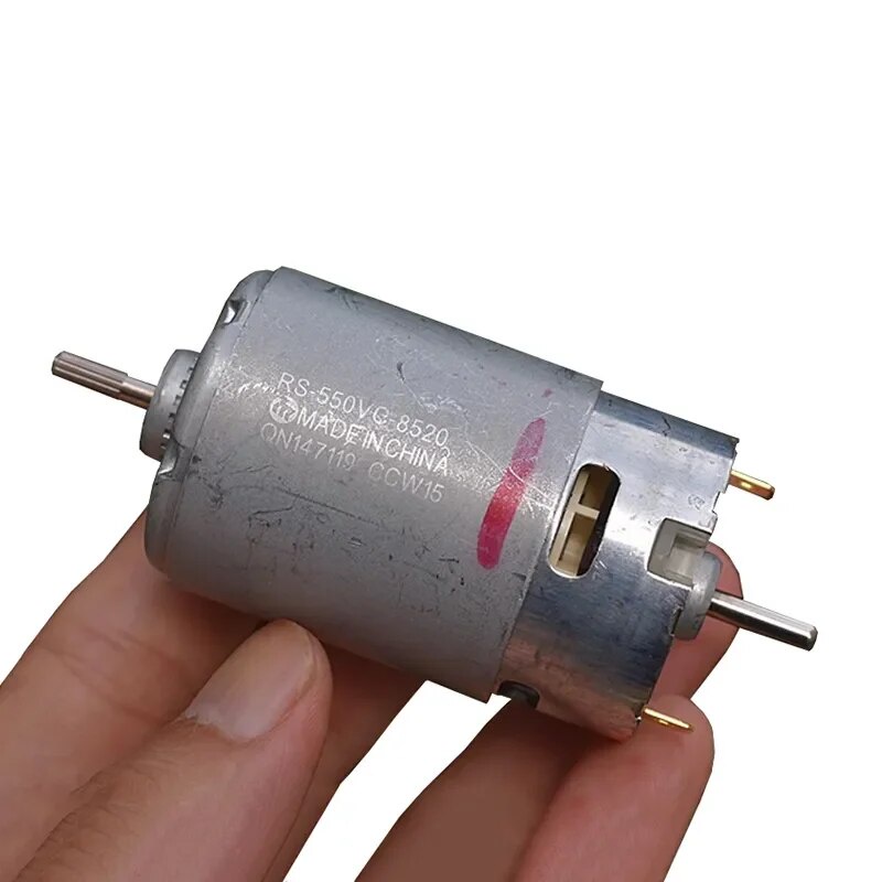 Mabuchi RS-550VC-8520 Mini RS-550 Motor DC6V-12V 21700RPM High Speed Power Dual Shaft DIY Electric D