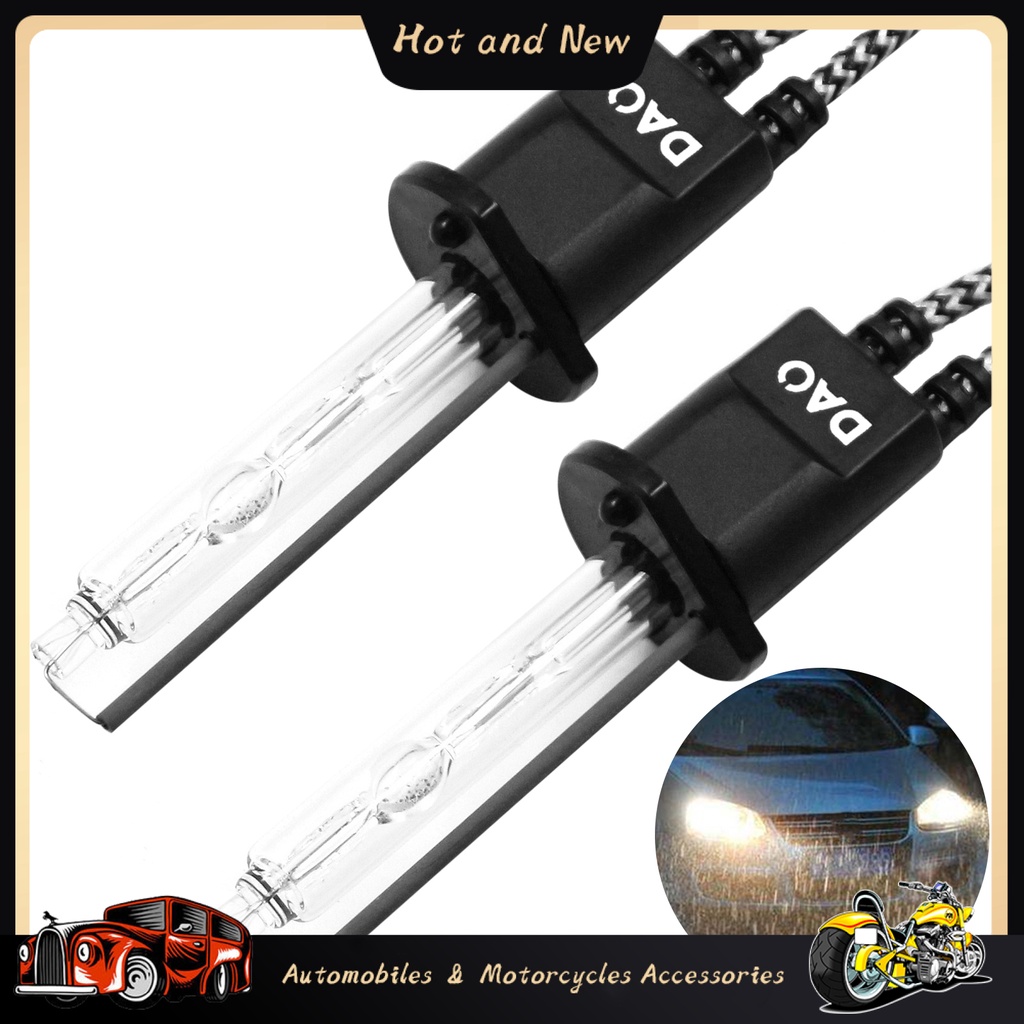 Qhnv_ หลอดไฟซีนอน HID ความสว่างสูง 5500K 6500K 2 ชิ้น