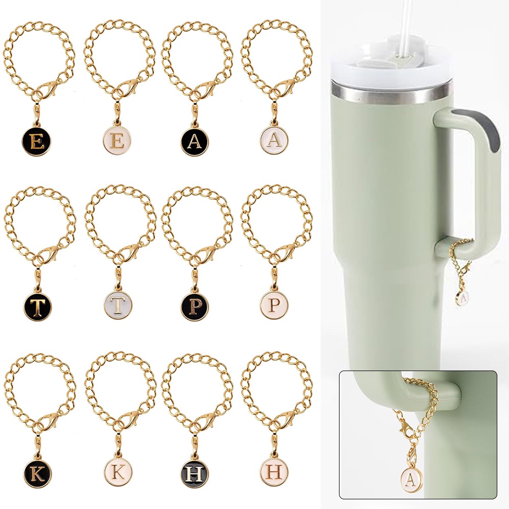 Bibitop พวงกุญแจ จี้ตัวอักษร ชานม น่ารัก สร้างสรรค์ 2 ชิ้น