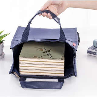 กระเป๋าเอกสาร A4 กันน้ำ สําหรับใส่โน้ตบุ๊ก14นิ้ว เก็บงาน แนวตั้ง เหมาะกับนักเรียน สไตล์นักธุรกิจ