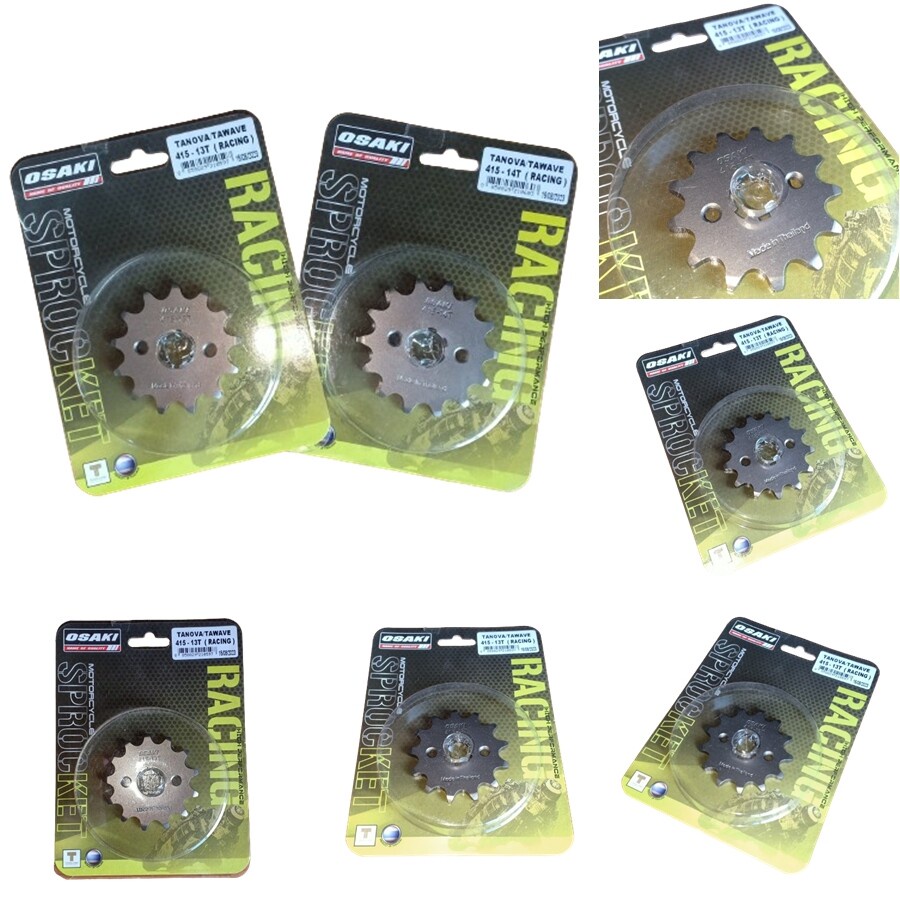 OSAKI Racing Series (415) สเตอร์หน้า WAVE,DREAM ทุกรุ่น,NOVA,TENA,Smile,Beat,SMASH ตรงรุ่น ทุกขนาด (13ฟัน - 15ฟัน)