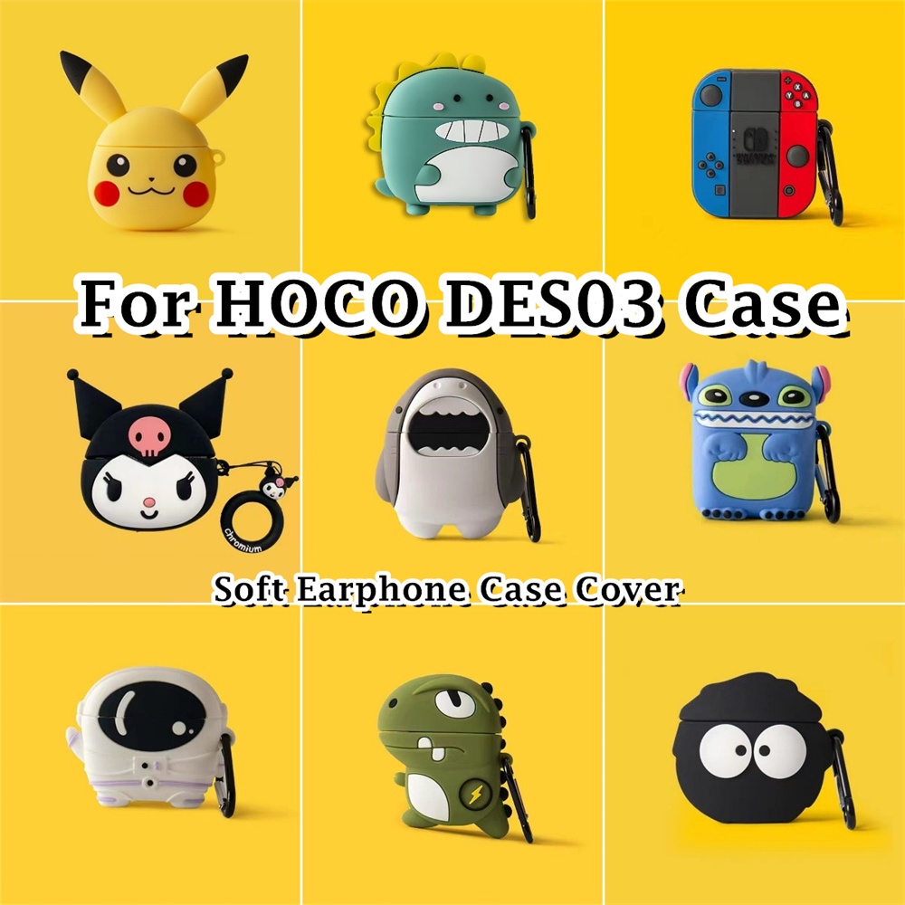 【ส่วนลด】เคสหูฟังซิลิโคนนิ่ม ลายการ์ตูน สุดเท่ สําหรับ HOCO DES03 NO.1