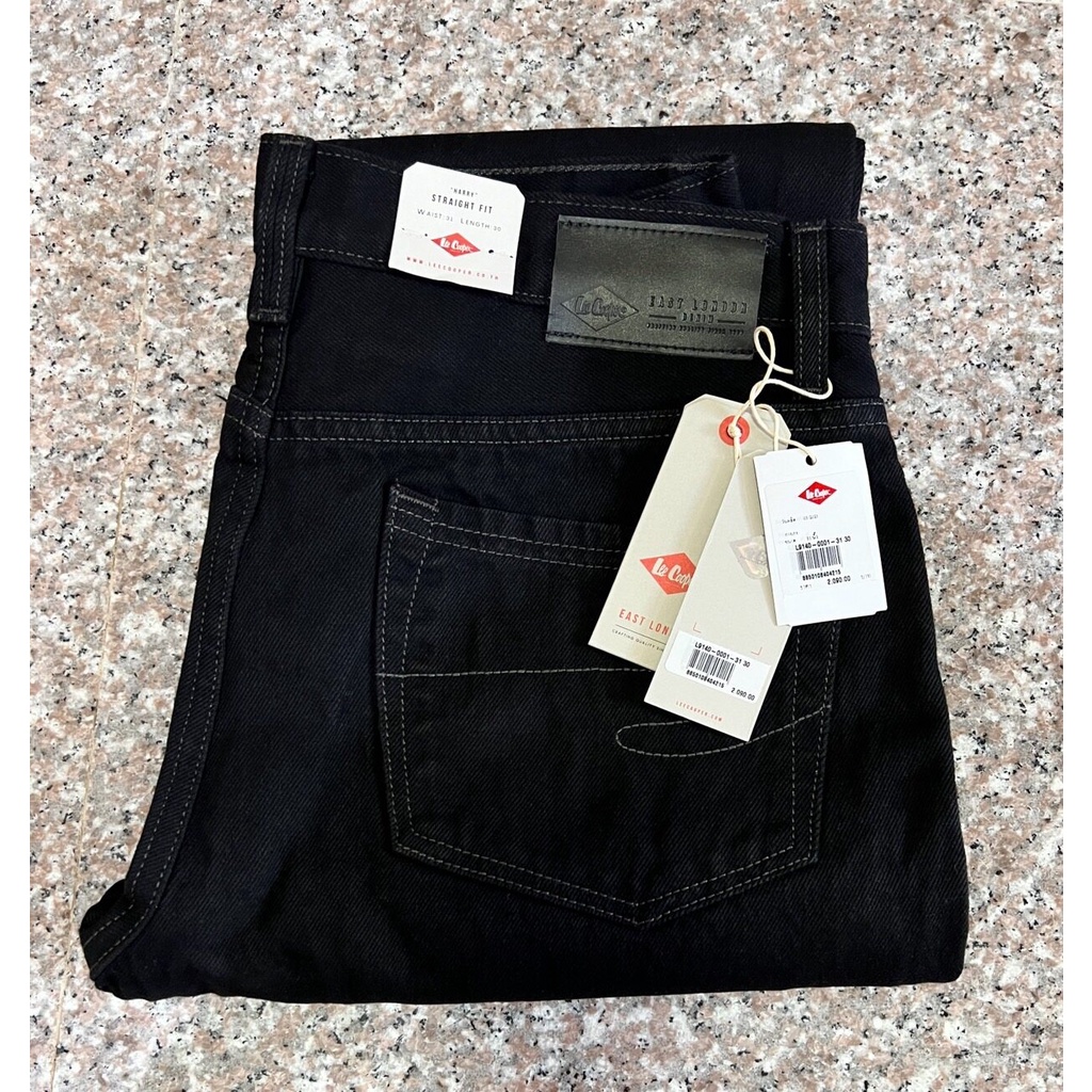 LEE Cooper Super Black  กางเกงยีนส์ชาย ขากระบอกธรรมดา  เป้ากระดุม ของแท้จากSHOP