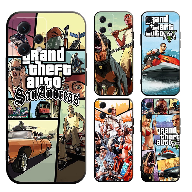 เคสโทรศัพท์มือถือแบบนิ่ม ลาย Grand Theft Auto V GTA5 สําหรับ Realme GT NEO C31 3T C51 2 3 5G PRO