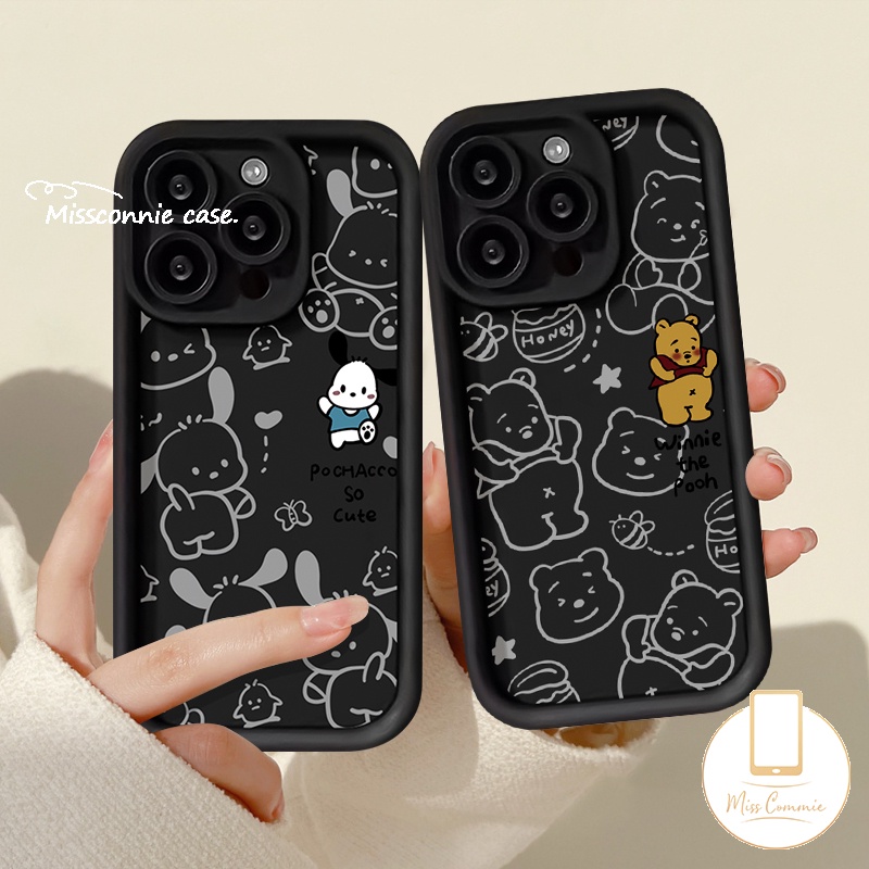 SANRIO เคสโทรศัพท์มือถือ ลายการ์ตูนหมีพูห์น่ารัก สําหรับ Oppo A17 A57 A12 A18 A38 A98 A76 A16 A58 A7 A74 A5s A9 A55 A96 A53 A77 A17k A54s A77s A31 A3s A1K A16s A52 A78 Reno 10 5 5F 8T เคส