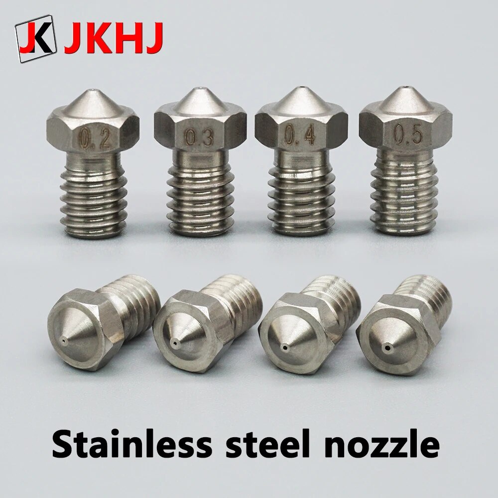 Stainless Steel 3D Printer E3D v6 nozzle Accessories Hot End v5 J-hend Parts 1.75mm Filament 0.2 0.3