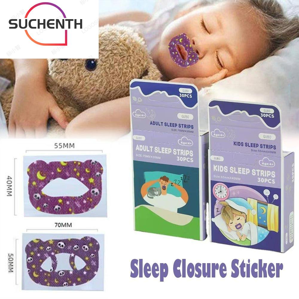 Suchenth เทปปิดปาก 30 ชิ้น, แผ่นแปะปากนอนกรน ดูแลสุขภาพ, แผ่นแปะปาก หายใจ ผ้าไม่ทอ แบบอ่อนโยน, สติกเกอร์ป้องกันการนอนกรน สําหรับเด็กผู้หญิง