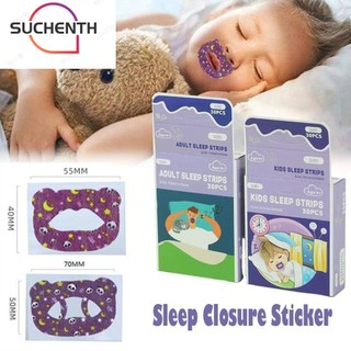 Suchenth เทปปิดปาก 30 ชิ้น, แผ่นแปะปากนอนกรน ดูแลสุขภาพ, แผ่นแปะปาก หายใจ ผ้าไม่ทอ แบบอ่อนโยน, สติกเกอร์ป้องกันการนอนกรน สําหรับเด็กผู้หญิง