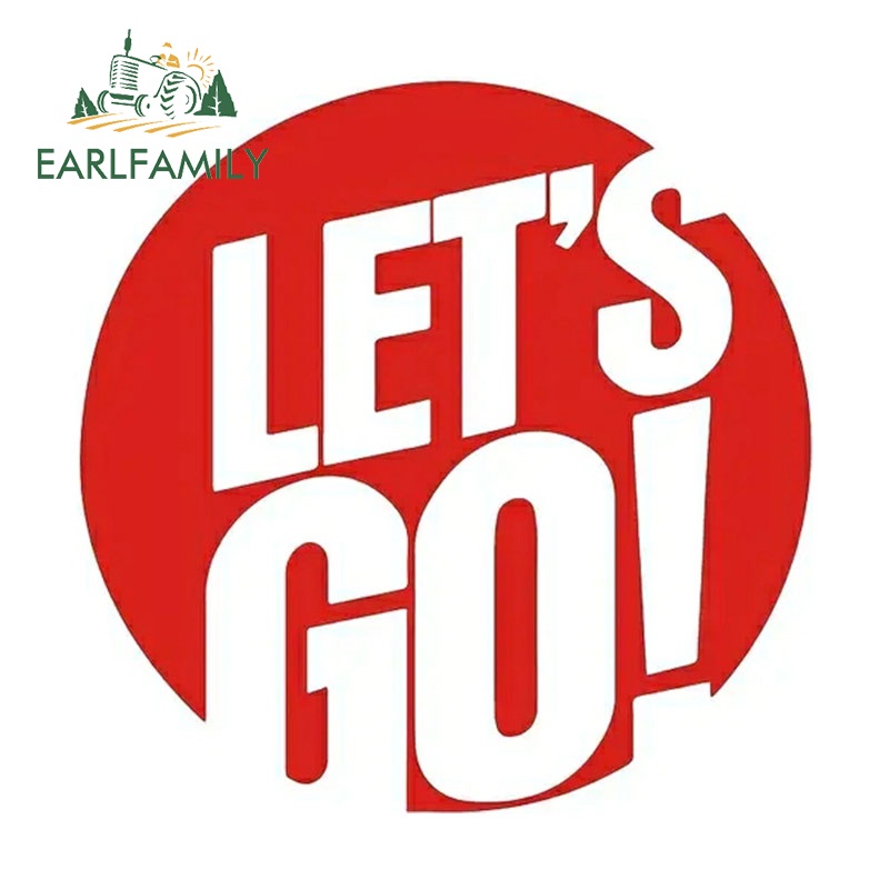 EARLFAMILY 13 ซม.Go สติกเกอร์รถรถจักรยานยนต์กระเป๋าเดินทางกระจกกันชนTrunk DIYกันน้ําDecals Amusing Scratch-proofรถประตูProtector