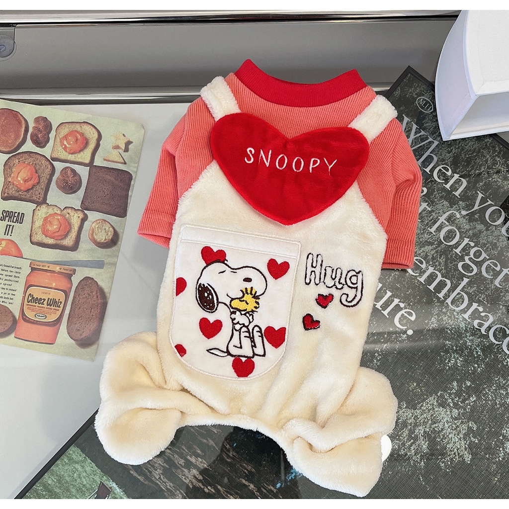 เสื้อผ้าสัตว์เลี้ยงสุนัขแมวน่ารักการ์ตูนรูปแบบตุ๊กตาเสื้อผ้าสี่ขา LLL-FS-FW