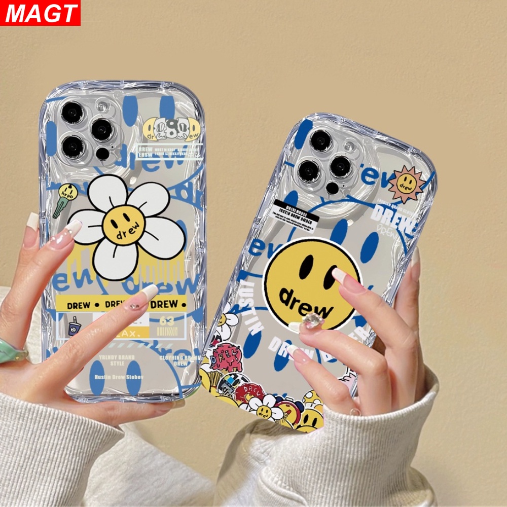เคสโทรศัพท์มือถือ แบบใส ลายดอกไม้ สําหรับ iPhone 15 Pro Max 15 Pro 15 Plus iPhone 11 12 14 13 Pro Max XR 7Plus X XS Max 6s 7 8 6