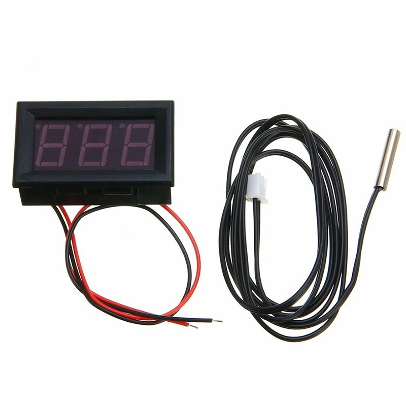 12V เครื่องวัดอุณหภูมิอิเล็กทรอนิกส์ตู้เย็น Aquarium Monitor เครื่องวัดอุณหภูมิสําหรับห้องครัวในครัวเรือนตู้เย็นแช่แข็งอุปกรณ์
