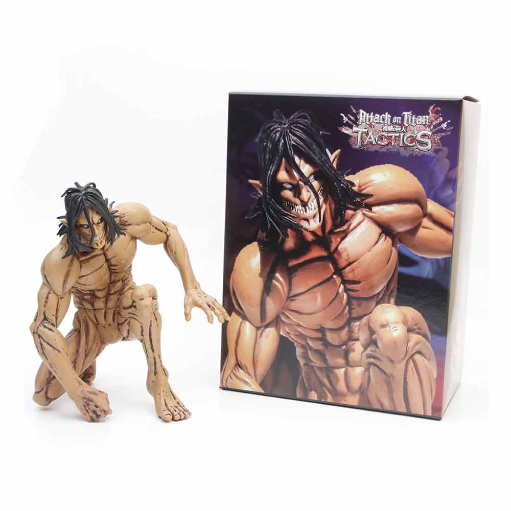 PVC Attack on Titan Figure Toys Kneeling Ver.Eren Anime Action Figure Model Toys Collection Statue Gift
