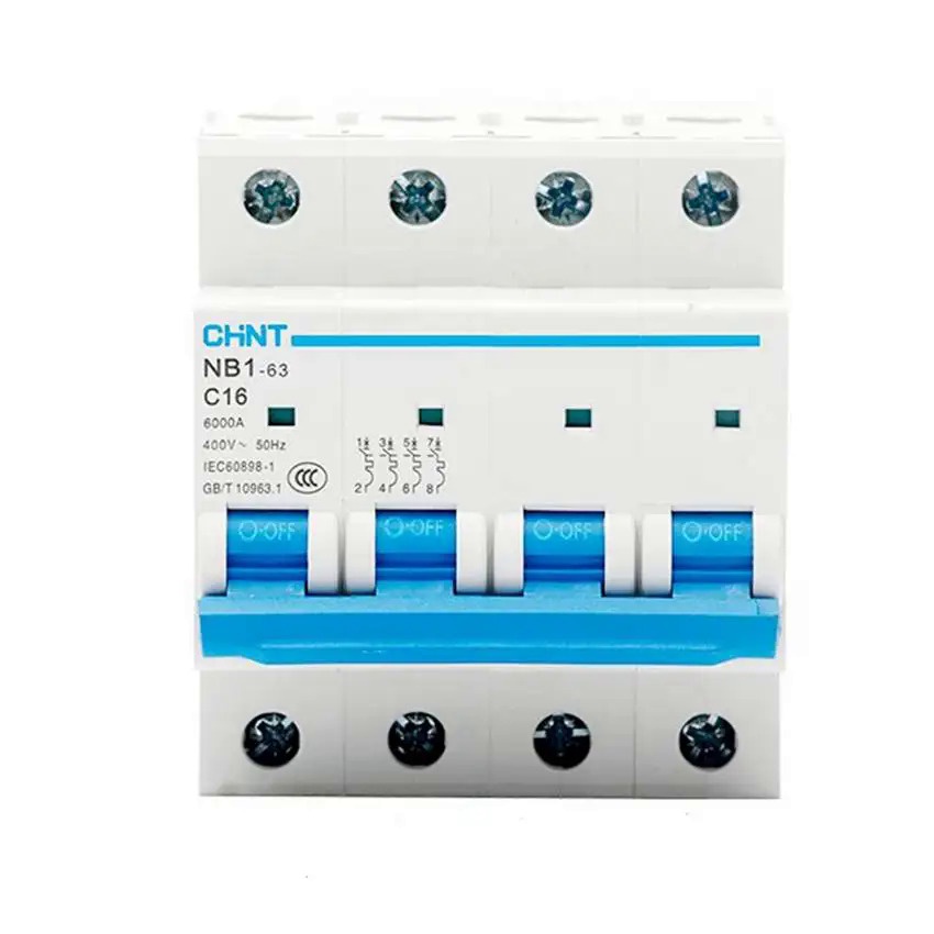 Chint เซอร์กิตเบรกเกอร์ NB1-63 4P 6kA c