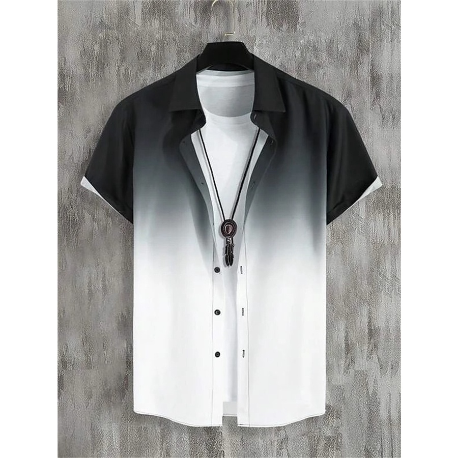 เสื้อเชิ้ตแขนสั้นลําลอง พิมพ์ลาย 3 สี สไตล์ฮาวาย เหมาะกับฤดูร้อน สําหรับผู้ชาย ไซซ์ 6XL 2024