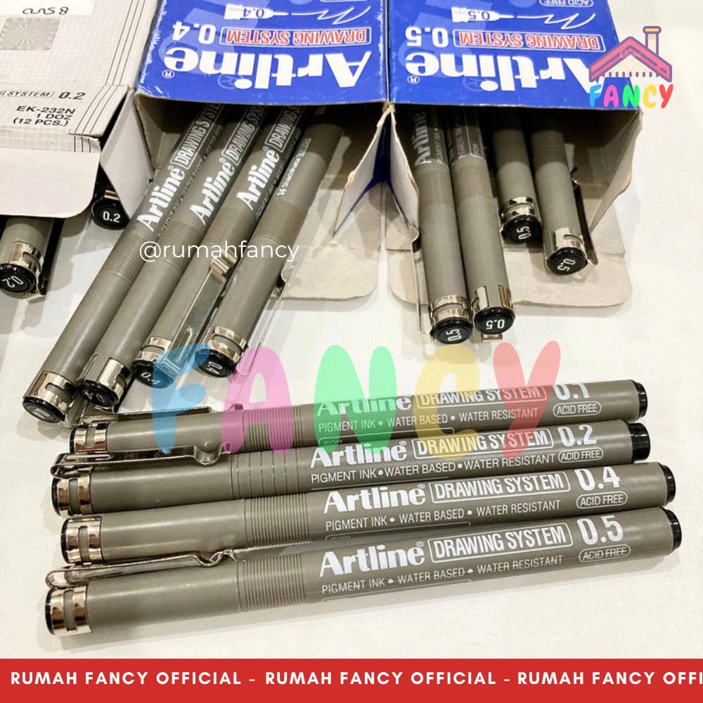ARTLINE PEN DRAWING SYSTEM / DRAWING PEN 0.1mm 0.2mm 0.4mm 0.5mm