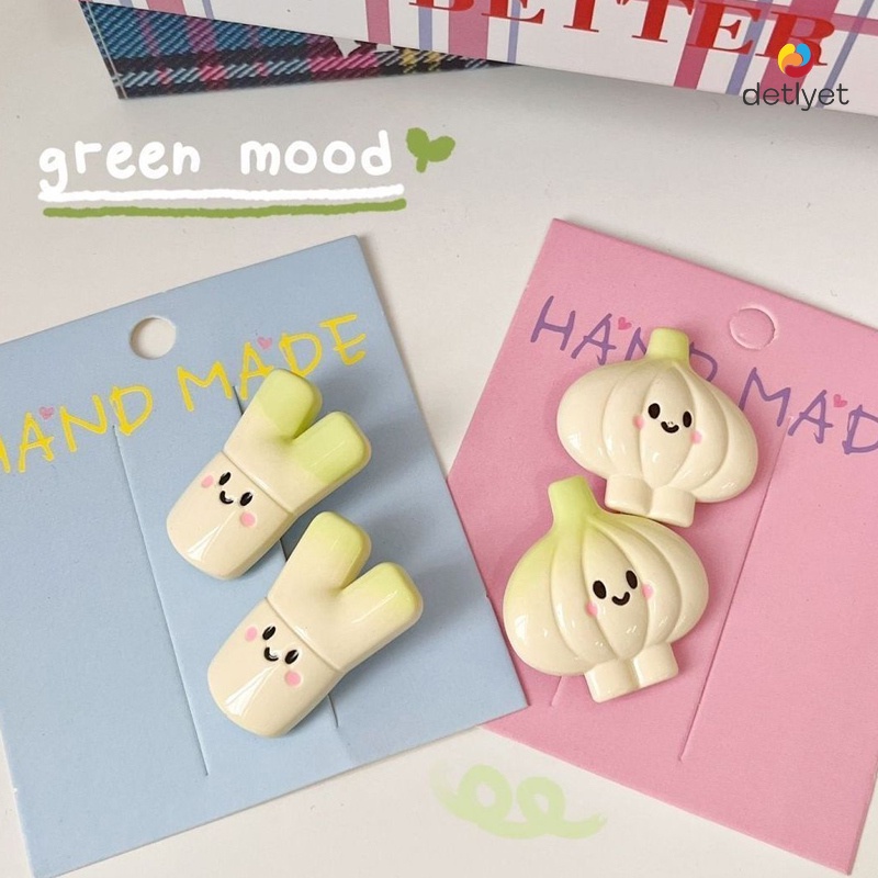 COD🌷ความคิดสร้างสรรค์หัวหอมกระเทียมกิ๊บผม Ins น่ารักอมยิ้มคลิปสาวการ์ตูน Headwear คลิปผมตลก-det