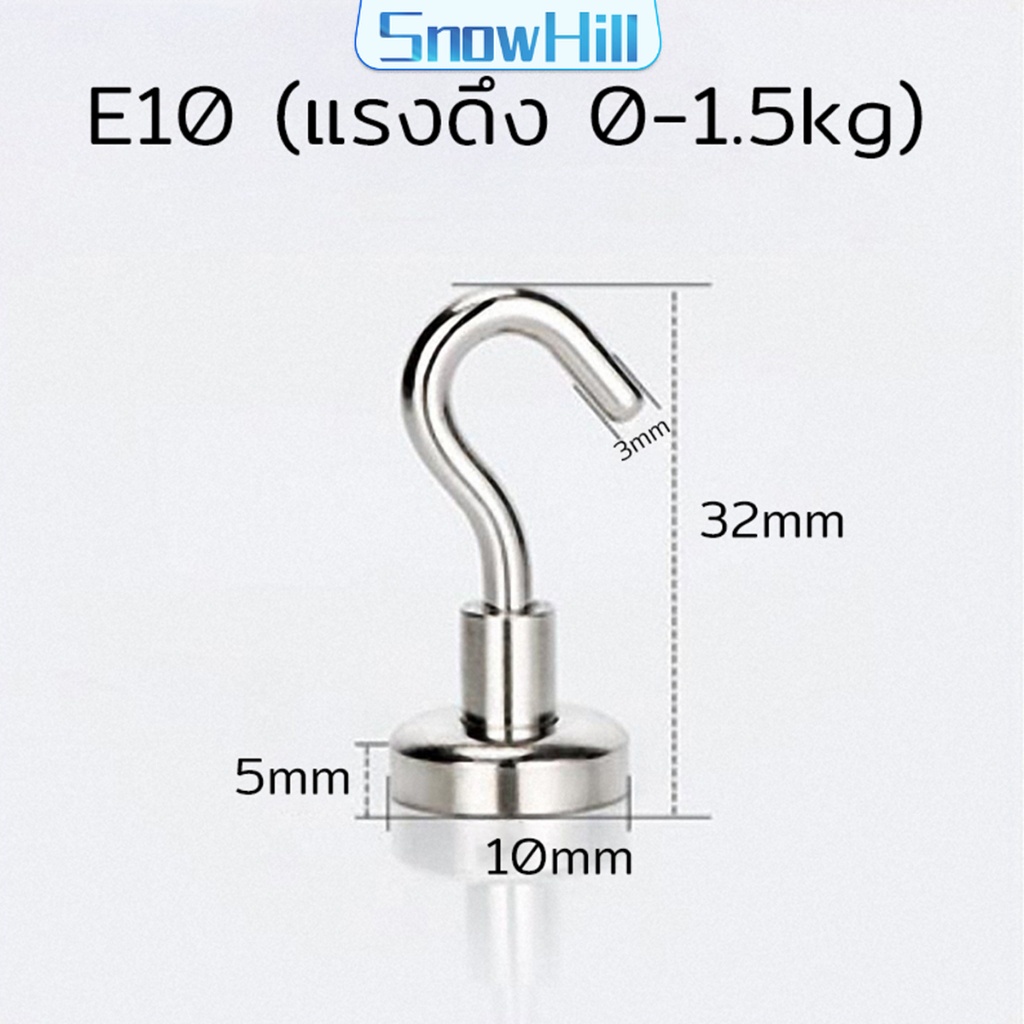 S.H ตะขอแม่เหล็ก ใช้เกี่ยว ที่แขวนของ  Magnetic Hooks ราคา ถูกที่สุด ดีลบีเคเค แกลเลอรีภาพที่ 8