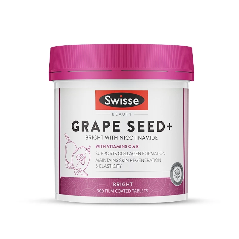 Swisse Beauty Grape Seed+ Bright with Nicotinamide เมล็ดองุ่น นิโคติน