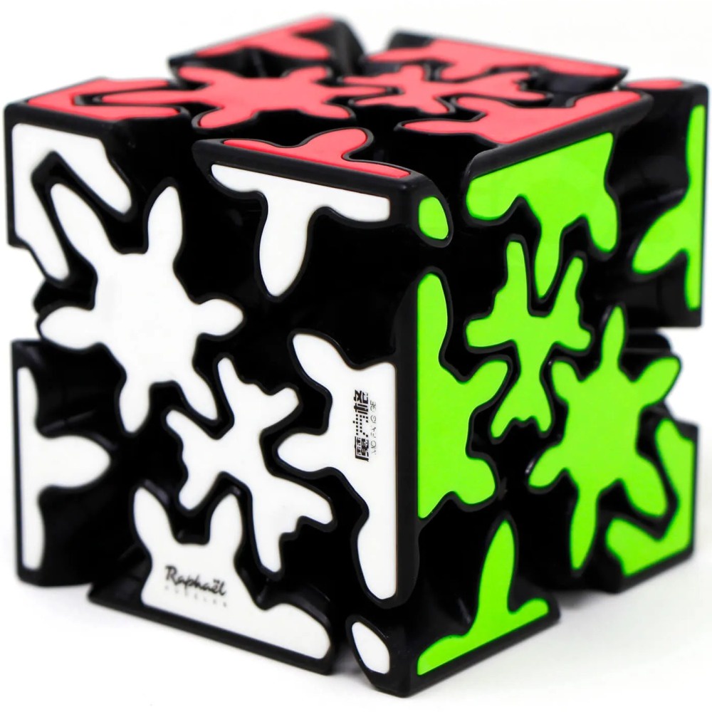 Qiyi Crazy Gear Cube 3x3 การออกแบบการเชื ่ อมโยงการหมุน 3x3x3 Gear Cube