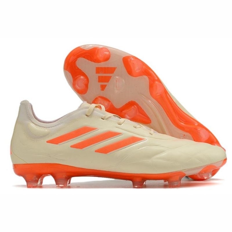 กีฬา Adidas Copa Pure .1 รองเท้าฟุตบอล FG สีขาวส้ม