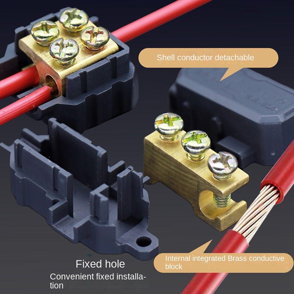 ดีติ้ง บล็อกเทอร์มินอลด่วน,ตัวนํากําลังสูงทองเหลืองตัวแยกพลังงานสูง, ขั้วต่อไฟฟ้าประกบขนาดกะทัดรัดขั้วต่อสายไฟไฟฟ้า - รูปที่ 6