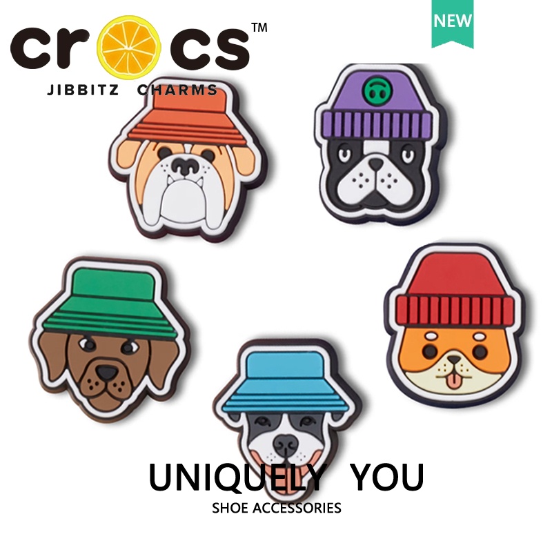 jibbitz crocs แท้  หัวเข็มขัดรองเท้า รูปการ์ตูนลูกสุนัขน่ารัก 2024 อุปกรณ์เสริม สําหรับรองเท้า crocs diy