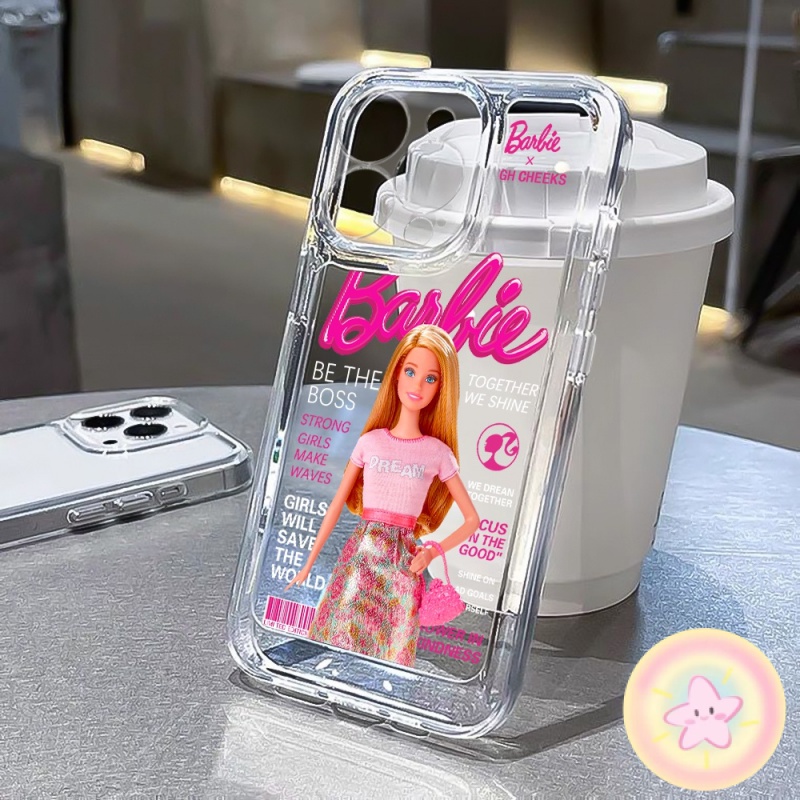 ตุ๊กตาบาร์บี้ เคส OPPO A57 A77s A78 A79 5G A98 Reno 7 8 8Z 8T 10 Find X5 Pro realme  8 9i 10T 11 pro