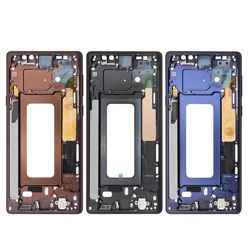 อะไหล่บอร์ดกรอบหน้าจอ LCD กรอบกลาง และปุ่มด้านข้าง แบบเปลี่ยน สําหรับ Samsung Galaxy Note 9 Note9