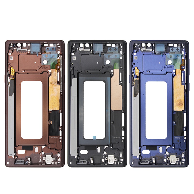 อะไหล่บอร์ดกรอบหน้าจอ LCD กรอบกลาง และปุ่มด้านข้าง แบบเปลี่ยน สําหรับ Samsung Galaxy Note 9 Note9