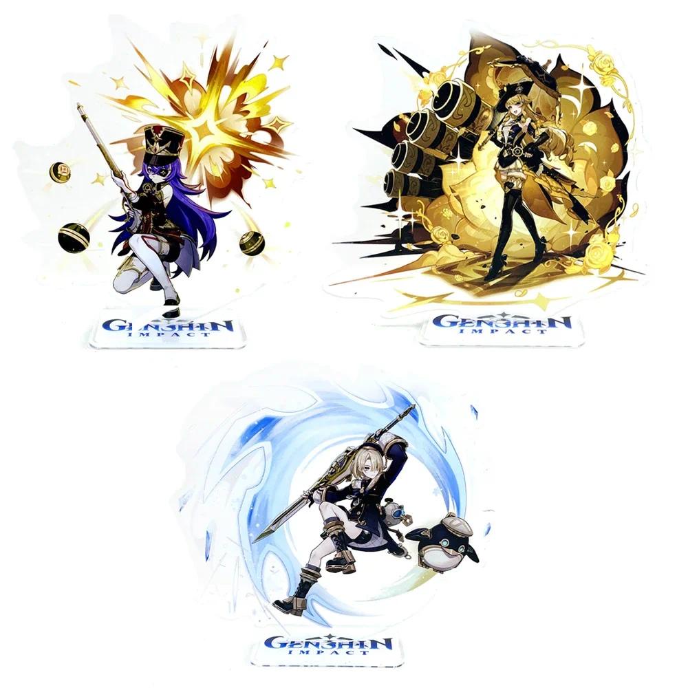 Genshin อะคริลิค Crepe อะนิเมะการ์ตูนรูป Freminet Chevreuse Navia