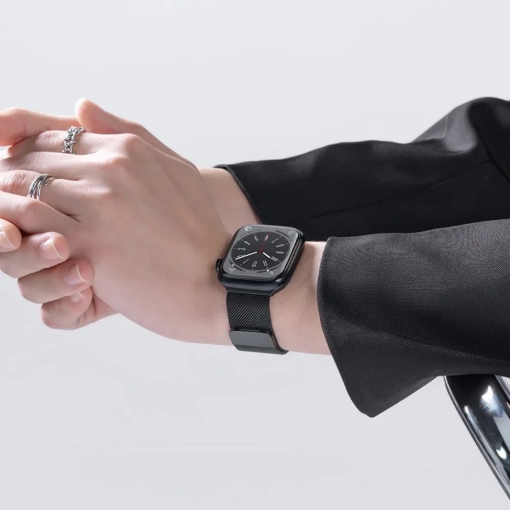 Milanese สายนาฬิกาข้อมือโลหะ แม่เหล็ก สําหรับ Smart Watch รูปที่ 6