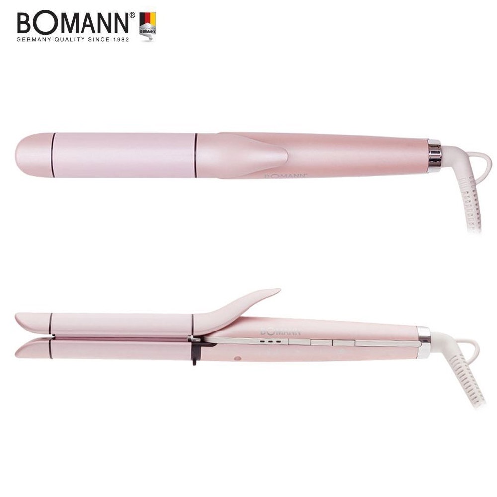 Bomann HC9200P 2 in 1 Hair Straightener Comb Curler Brush Dryer Portable Iron