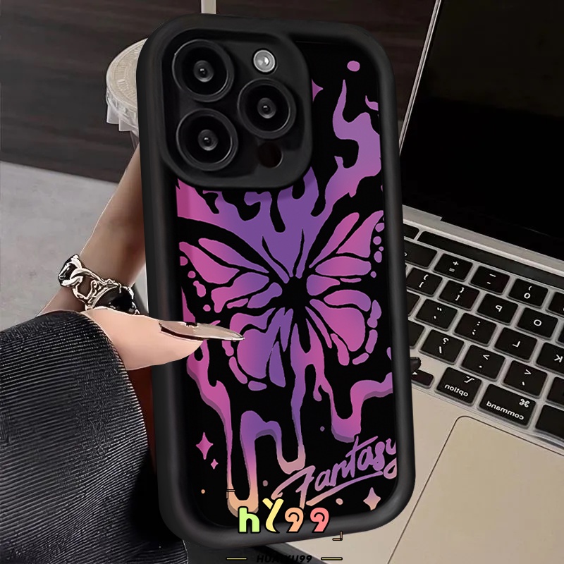 Retro แฟนตาซีผีเสื้อสําหรับ OPPO A38 A17 A57 A58 A17K A16 A54 A78 A15 A7 A5s A53 A3s A52 A31 A9 A5 A