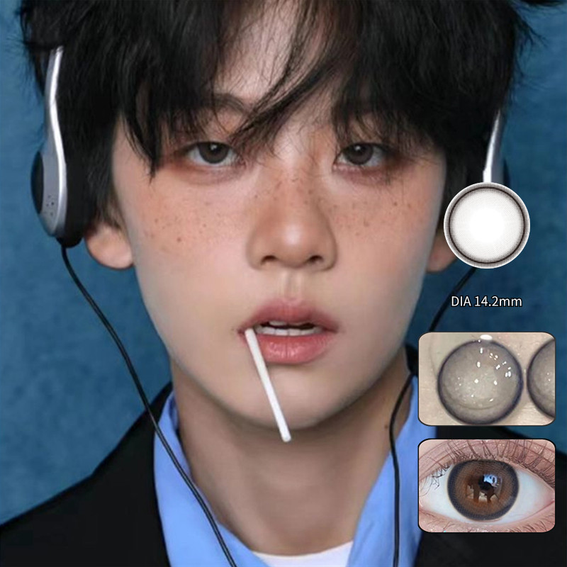 คอนแทคเลนส์สี Hsd 1 ปี พร้อมเคส สําหรับผู้ชาย และผู้หญิง 1 คู่