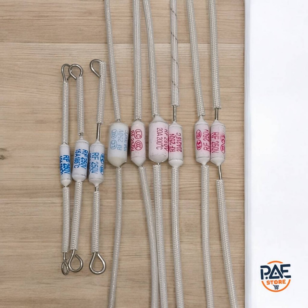 #เทอร์โมฟิวส์ Thermo Fuse 130/155/165/185/200/216/230/240 C องศา พัดลม หม้อหุงข้าว กระติกน้ำร้อน เตารีด 5ตัว/แพ็ค