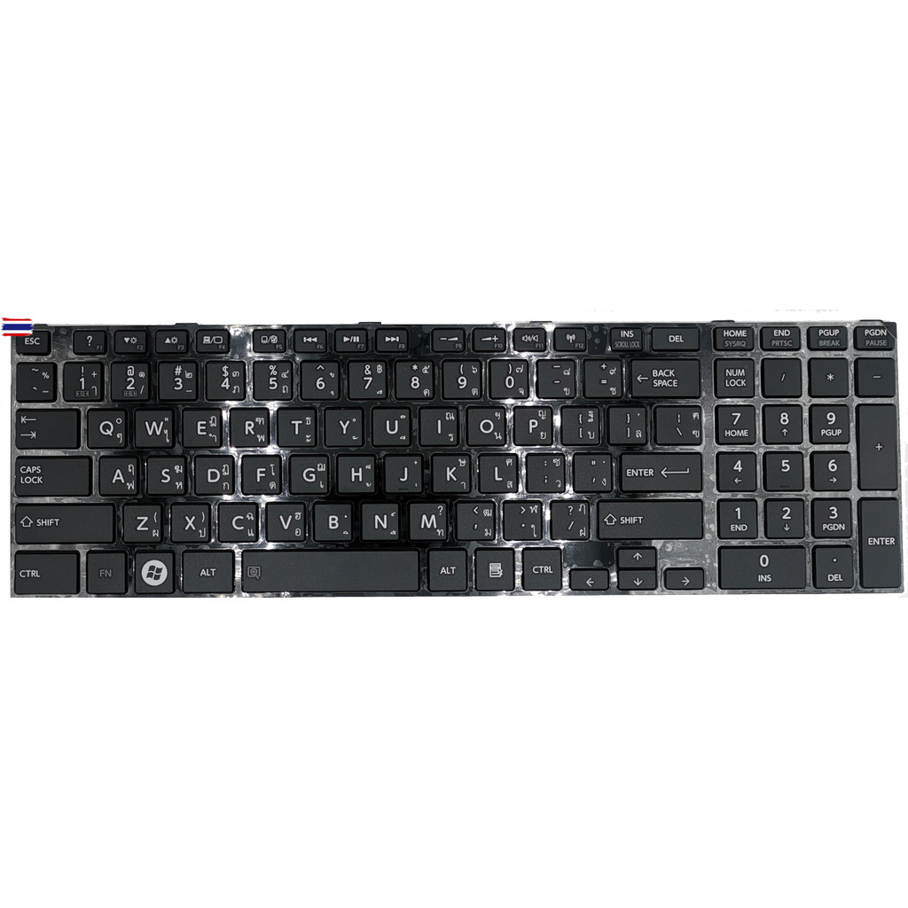Keyboard Notebook คีย์อร์ด โน๊ตุ้ค Toshiba C850 C855 C855D L850 L855 L850D L850 L855 L870 L850-T01R 