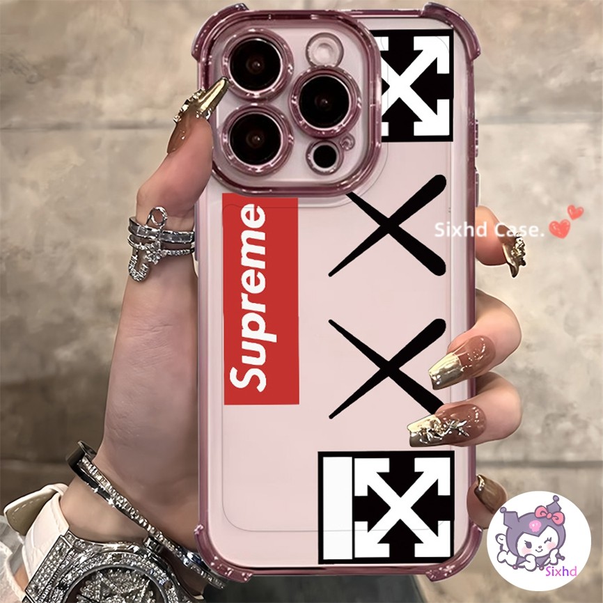 สําหรับrealme C53 C51 C11 C15 หมายเหตุ 50 C63 C55 C35 C30 C33 C31 C30s C17 9Pro 9i 5i 5s 5 Narzo50i 50Aหรูหรานุ่มสี่มุมAnti Drop Protection Supreme Coolแนวโน้มเคสโทรศัพท์