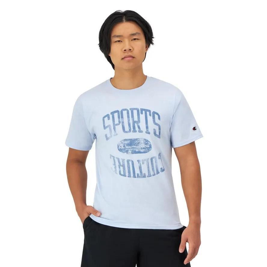 CHAMPION CLASSIC GRAPHIC TEE-เสื้อยืดทีเชิ๊ตแขนสั้นสำหรับผู้ชาย#GT23H 586QWB-AXMH