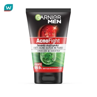 Garnier การ์นิเย่ เมน แอคโนไฟท์ แอนติ-แอคเน่ สครับ อิน โฟม 100 มล.
